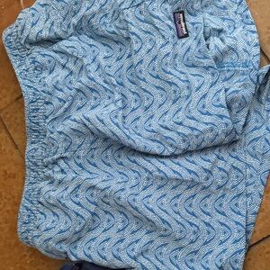 Patagonia Wave Pattern Blue Shorts